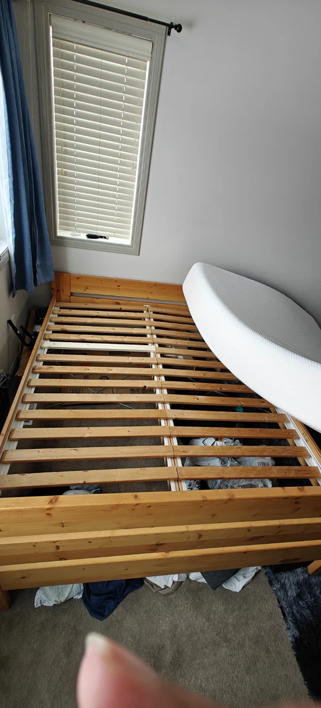 Wooden Bed Frame with Slats