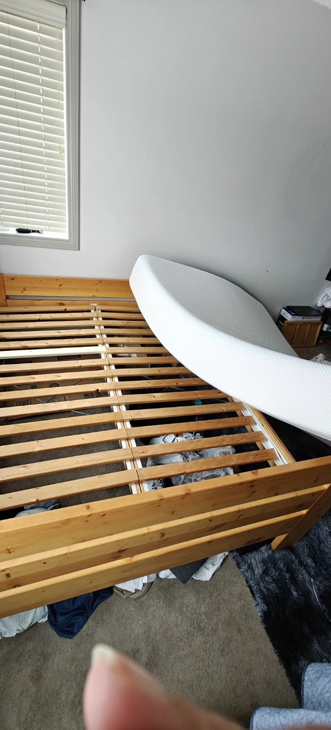 Wooden Bed Frame with Slats - photo 2