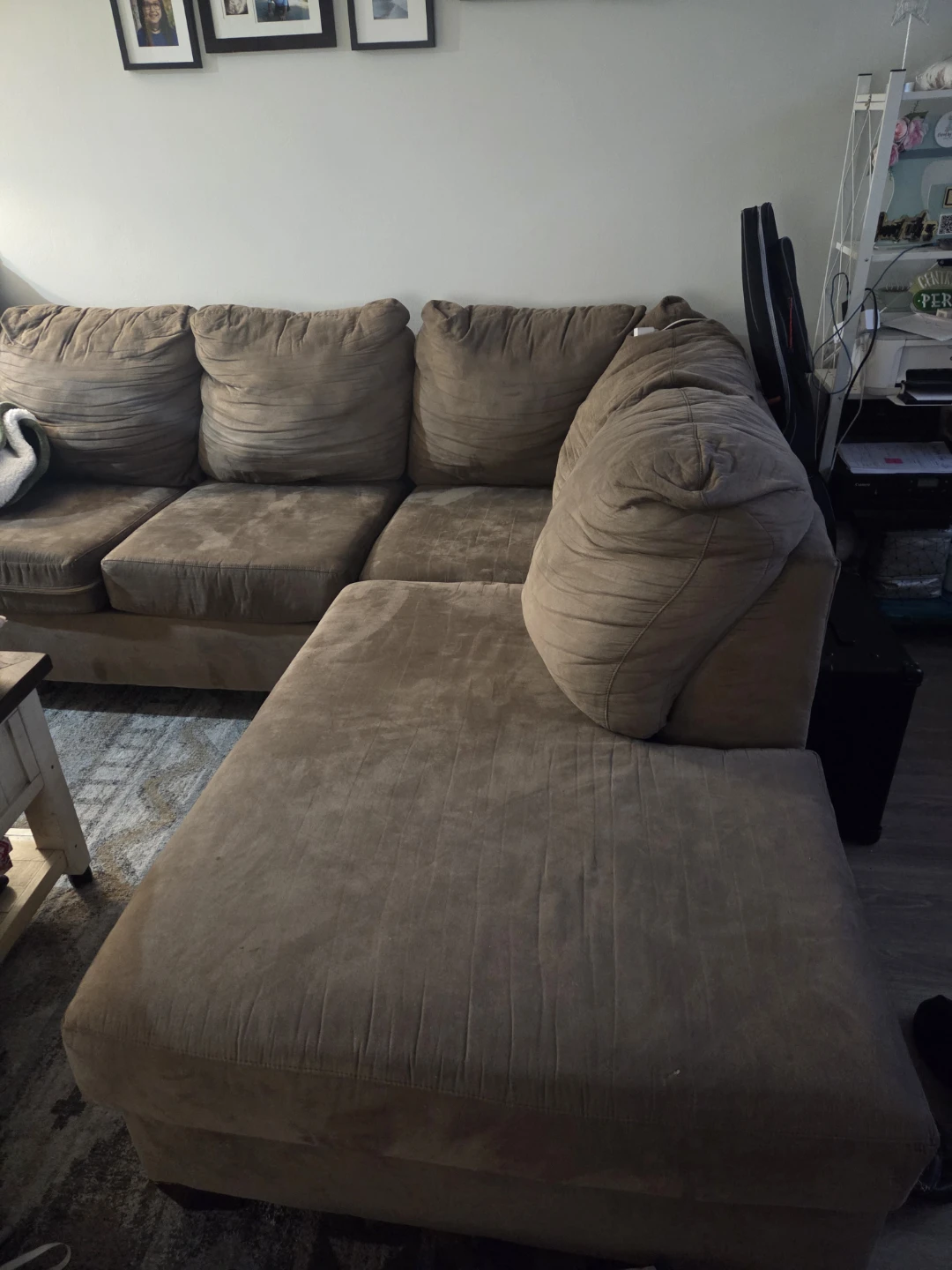 Large Brown Sectional - photo 3