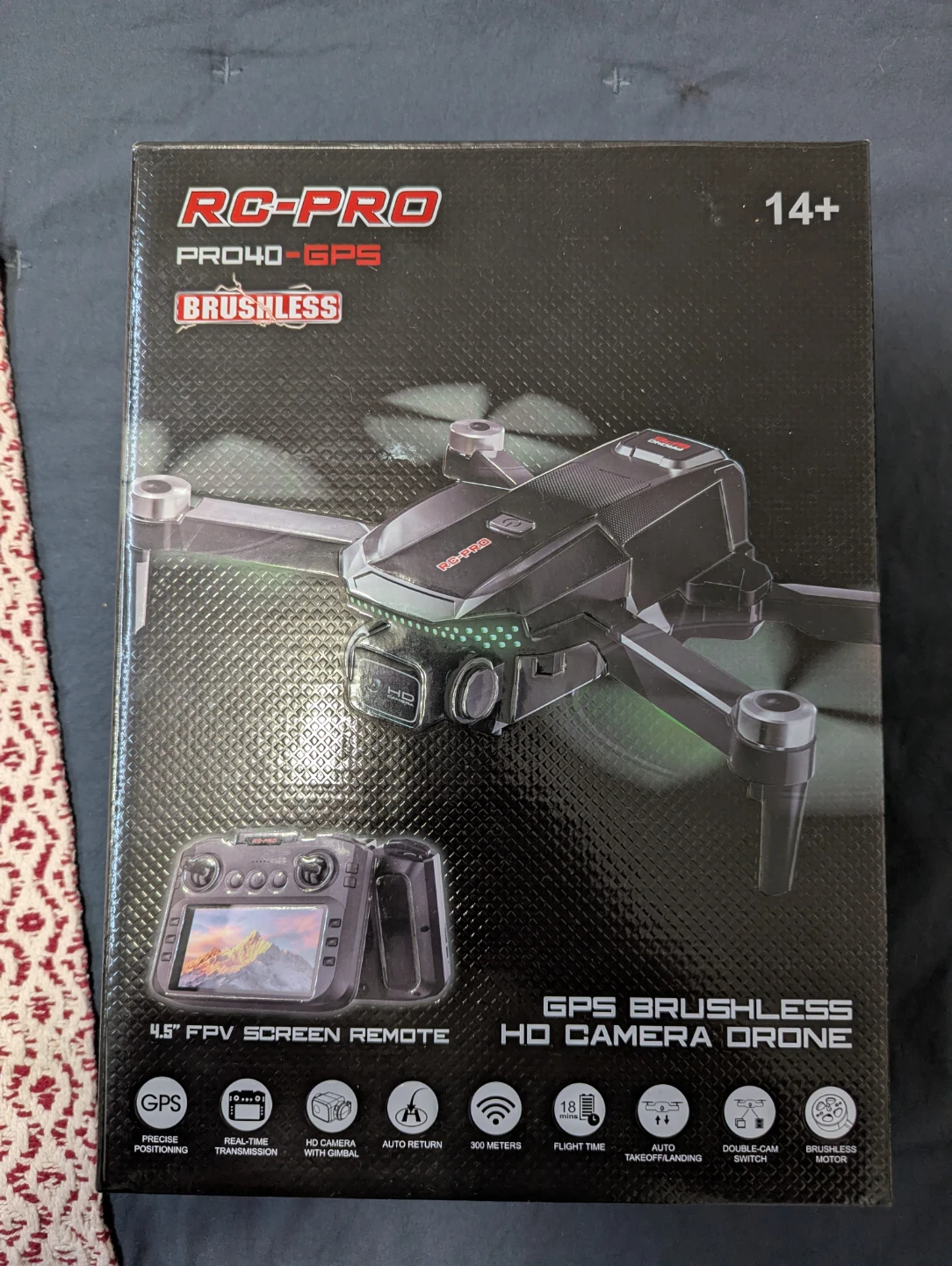 RC-PRO PRO40-GPS Brushless HD Camera Drone