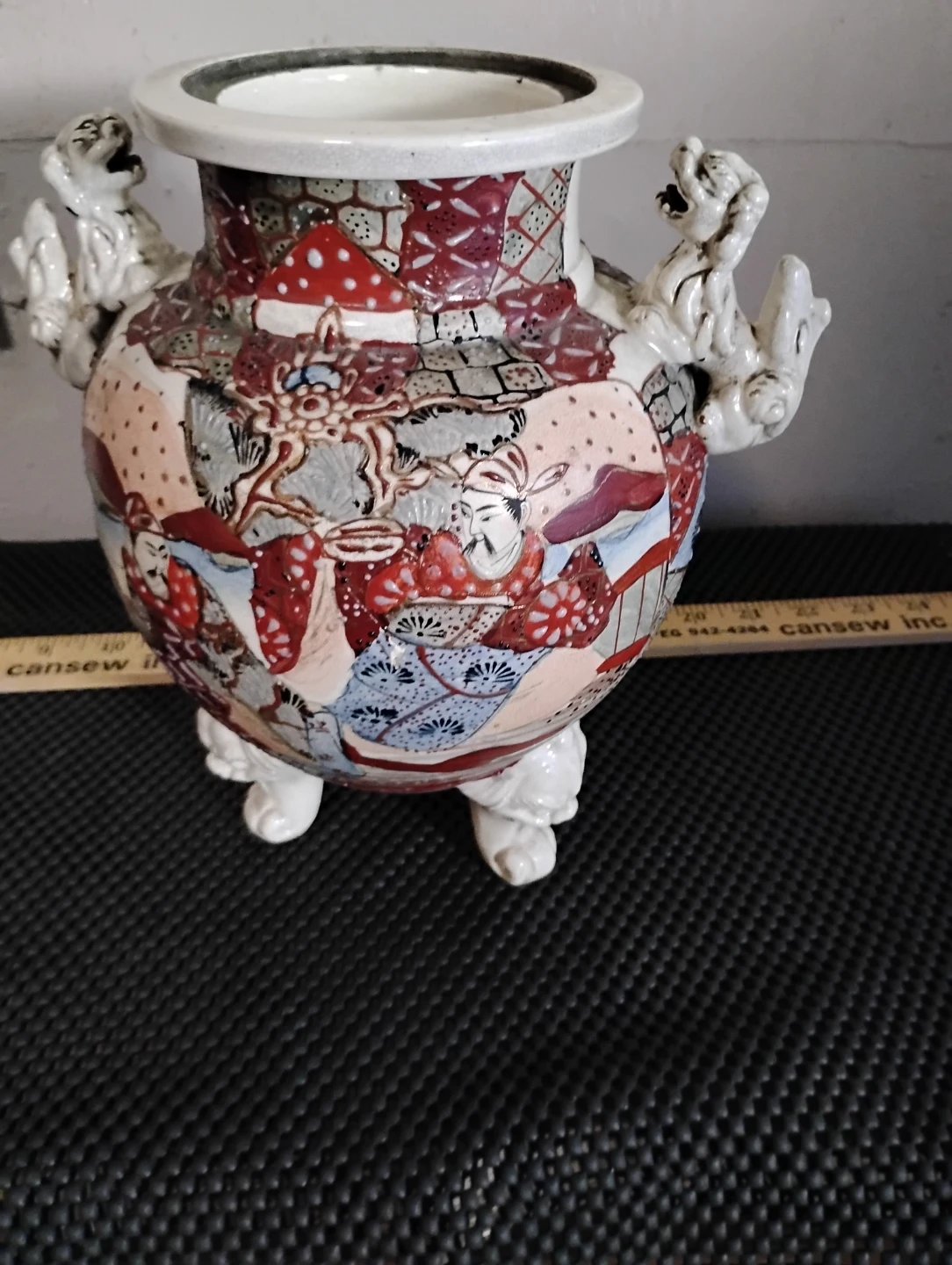 Vintage Vase with Foo Dog Handles - photo 2