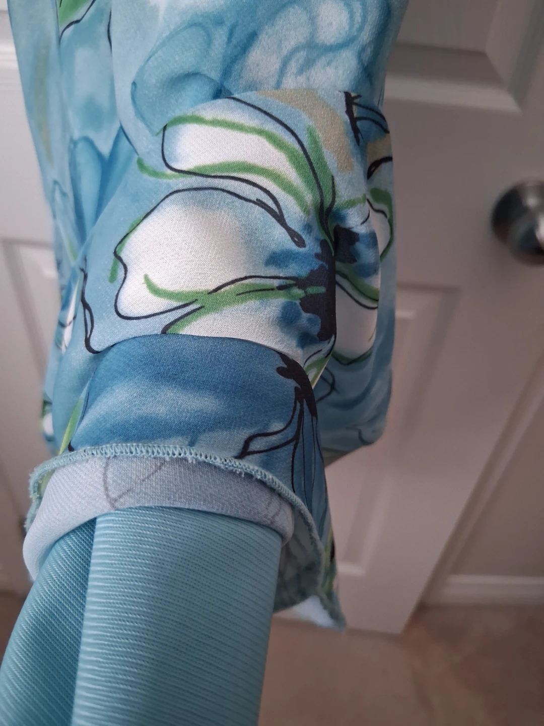 Blue floral slip dress - photo 4