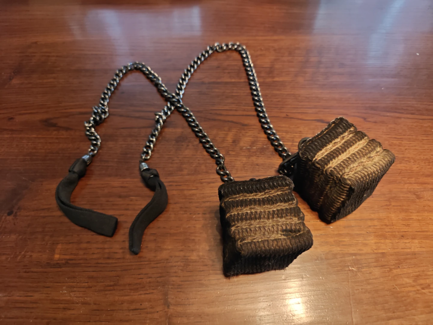 Pair of Fire Poi with Woven Heads