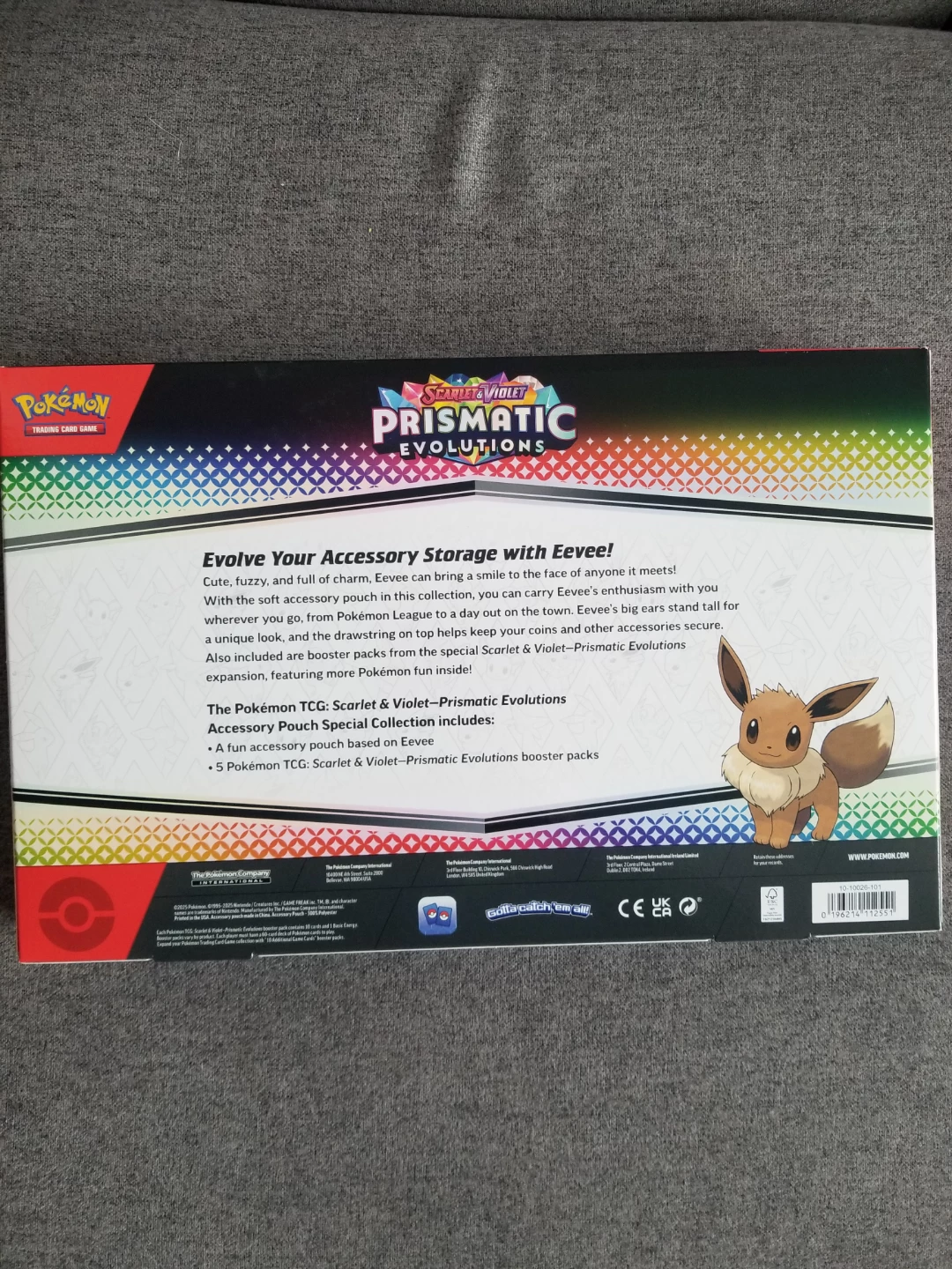 Pokémon TCG Scarlet & Violet Prismatic Evolutions Eevee Pouch - photo 2