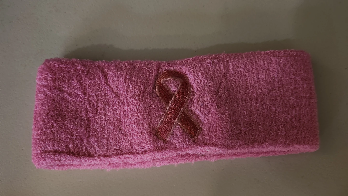 Pink Breast Cancer Awareness Headband and Wristbands Set - photo 3