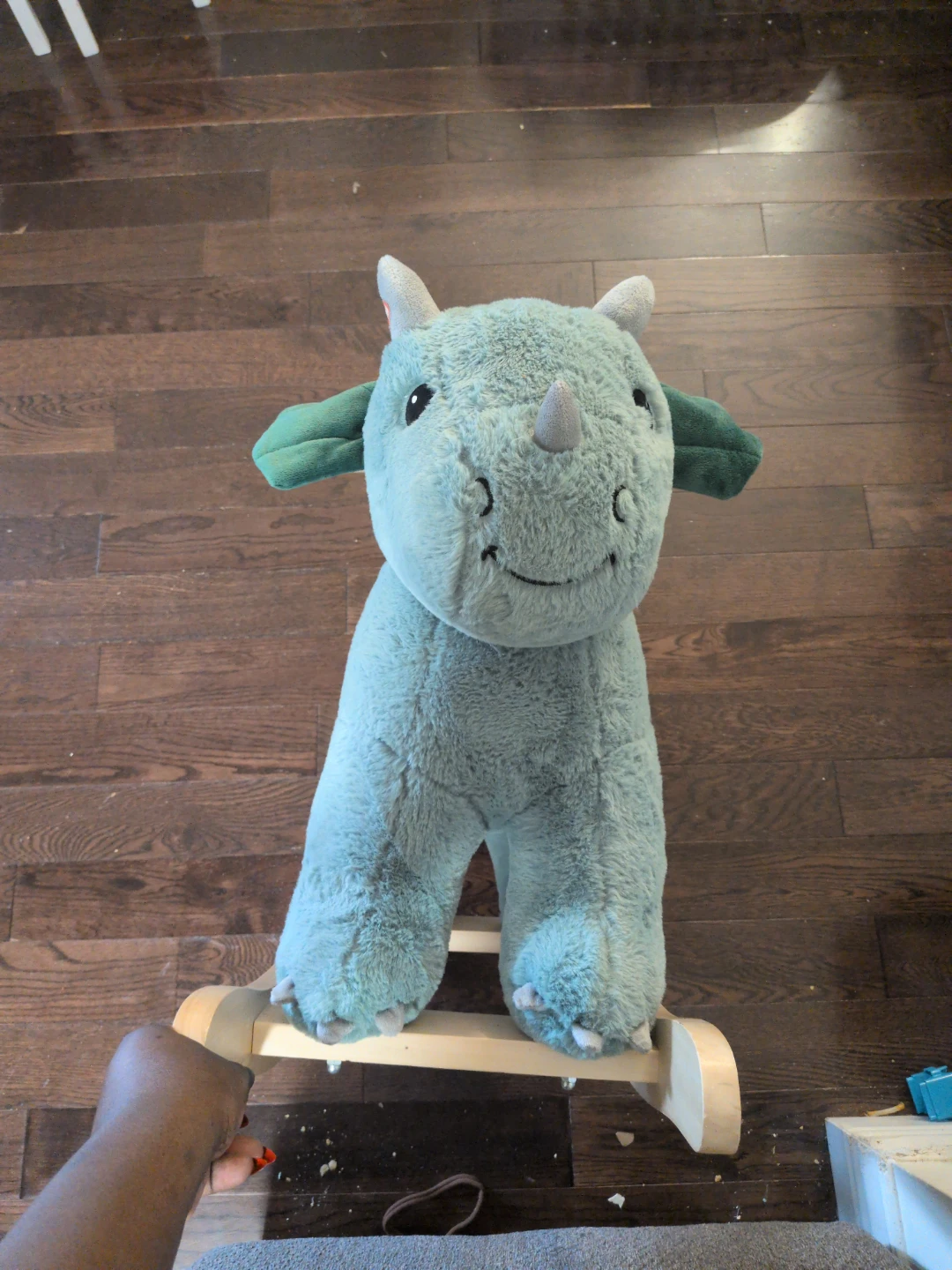 Blue Plush Rocking Dinosaur Toy - photo 2