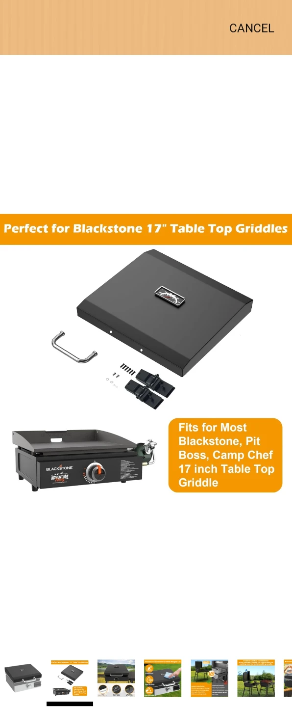 Blackstone 17" Table Top Griddle Cover - photo 2