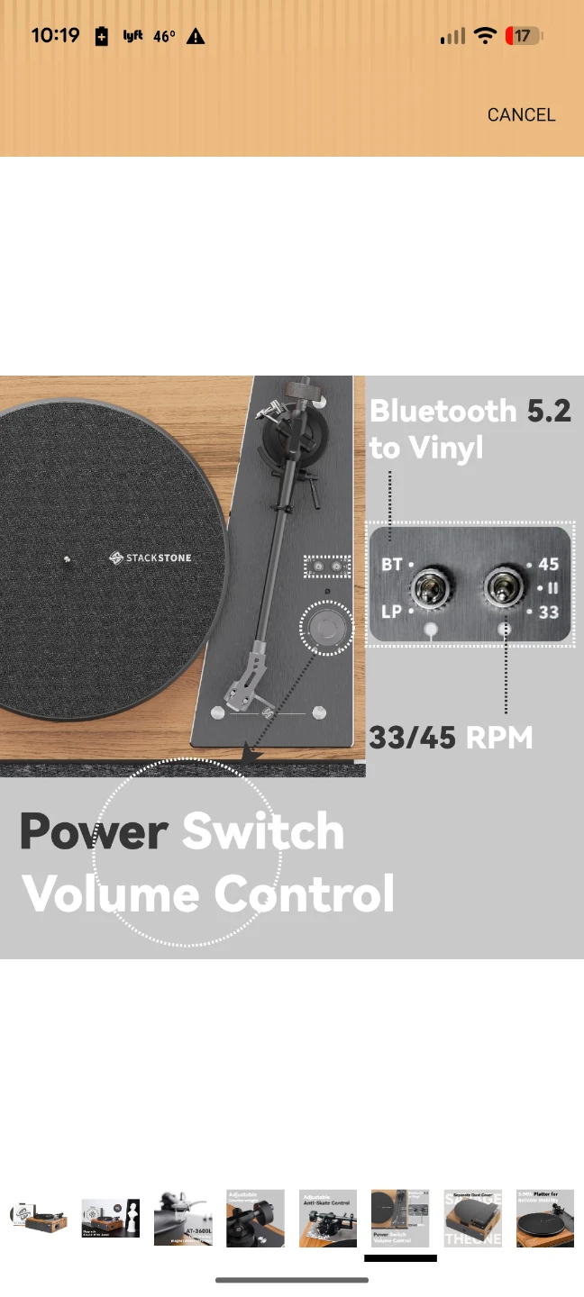 STACKSTONE Turntable with Bluetooth 5.2 - photo 5