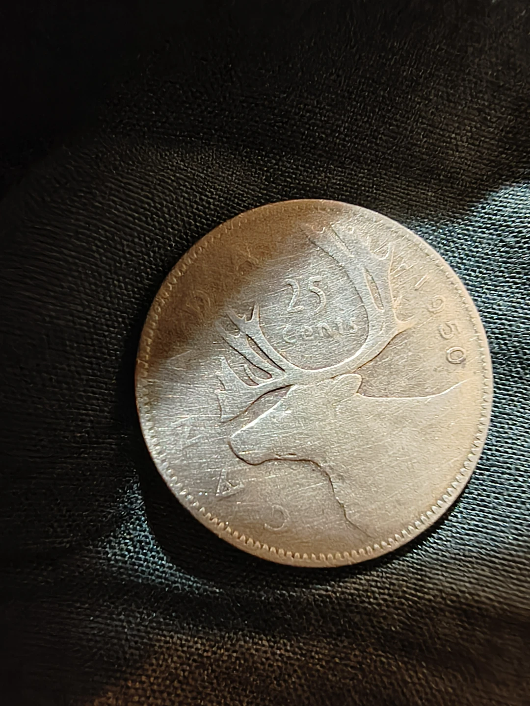 1950 Canada 25 Cent Coin