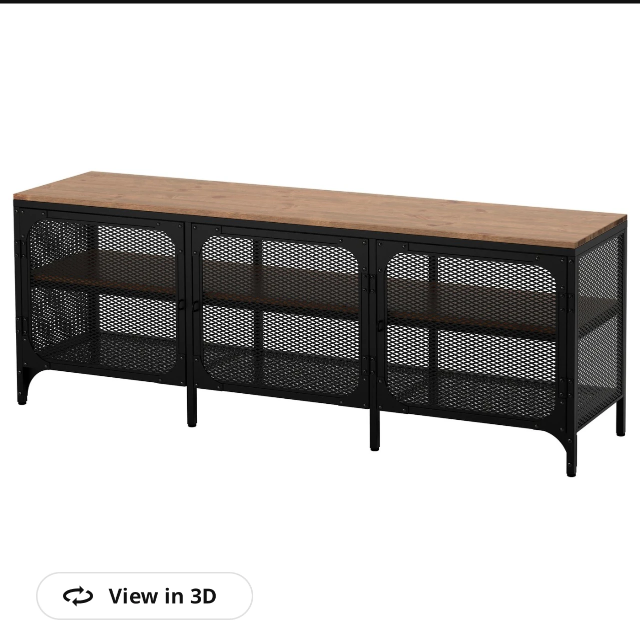 IKEA FJÄLLBO TV Bench Black - photo 3