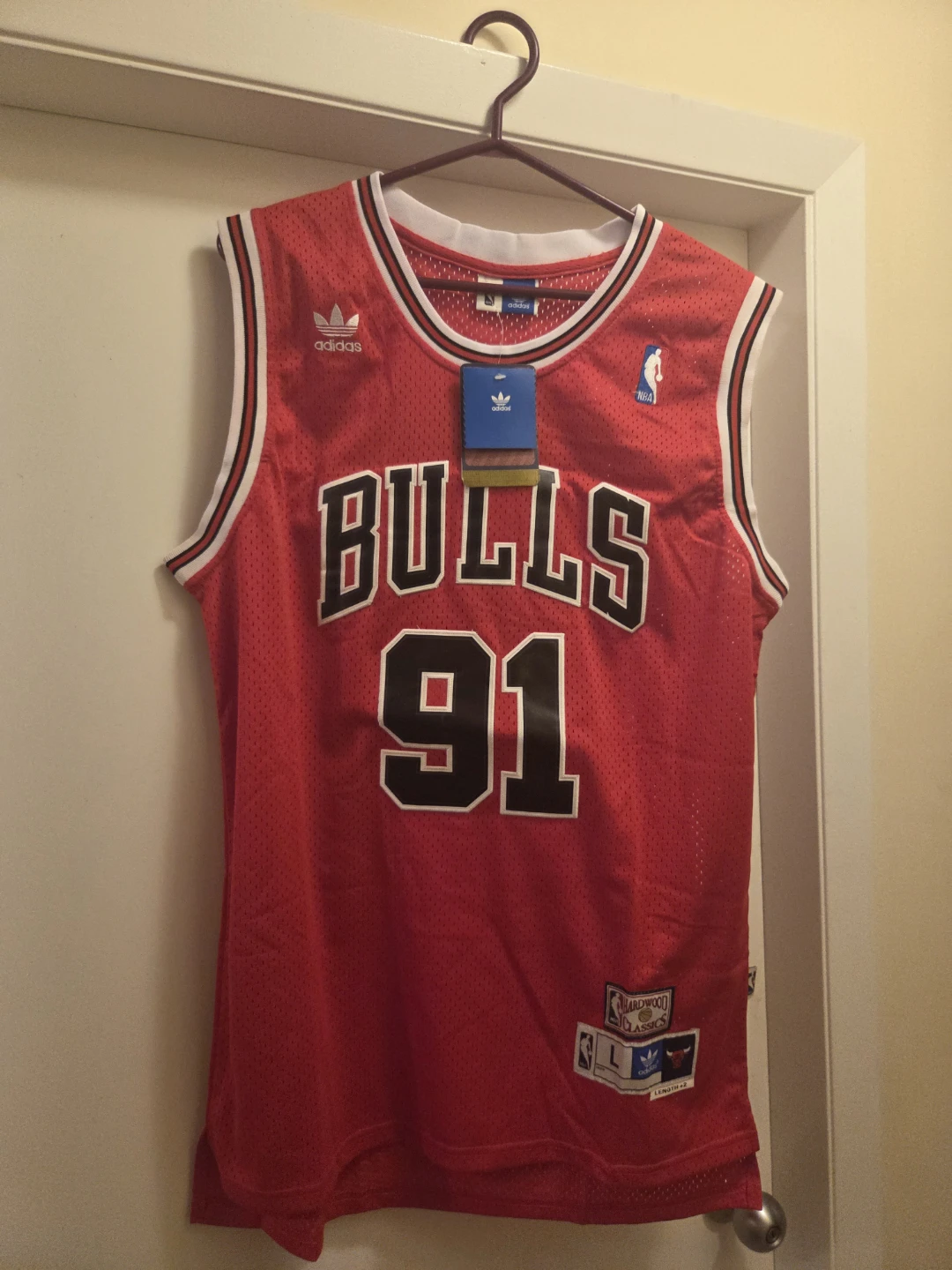 Dennis Rodman Chicago Bulls #91 Adidas Jersey