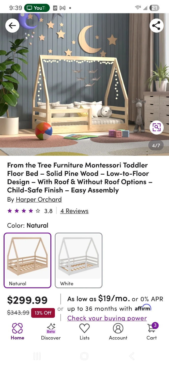 Wooden Montessori Bed Frame - photo 4