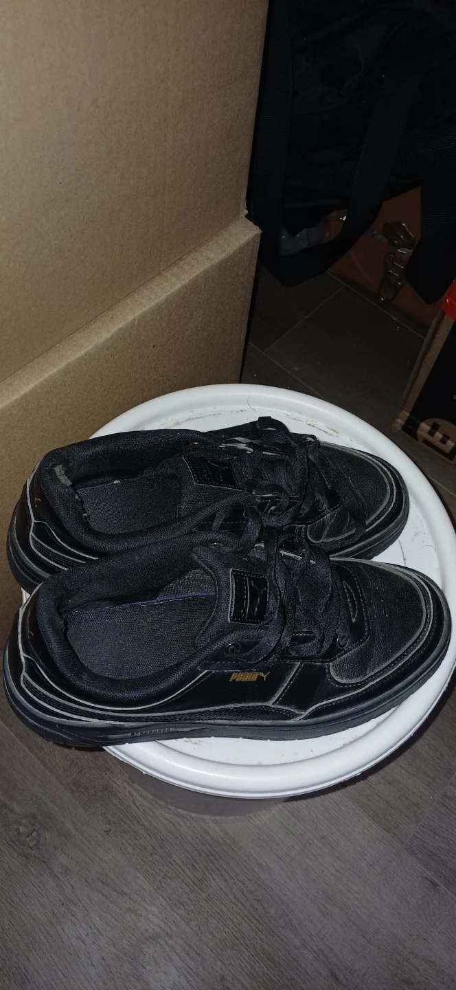 Puma black sneakers size 6