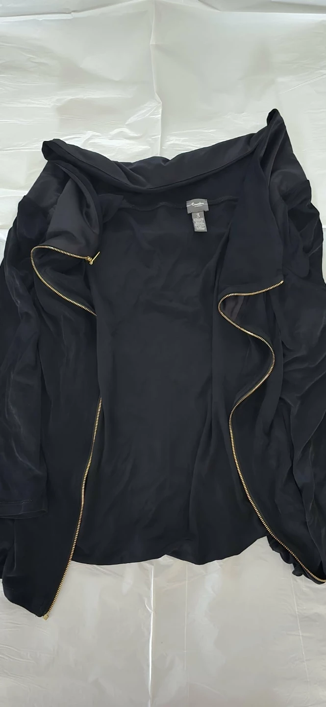 Chico's Travelers Black Jacket Size 3 - photo 2