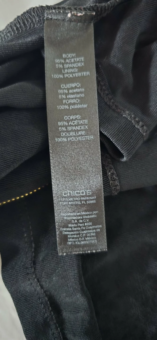 Chico's Travelers Black Jacket Size 3 - photo 4
