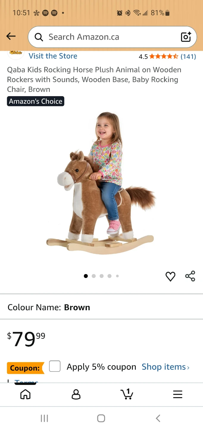 Plush Rocking Horse Toy - photo 3