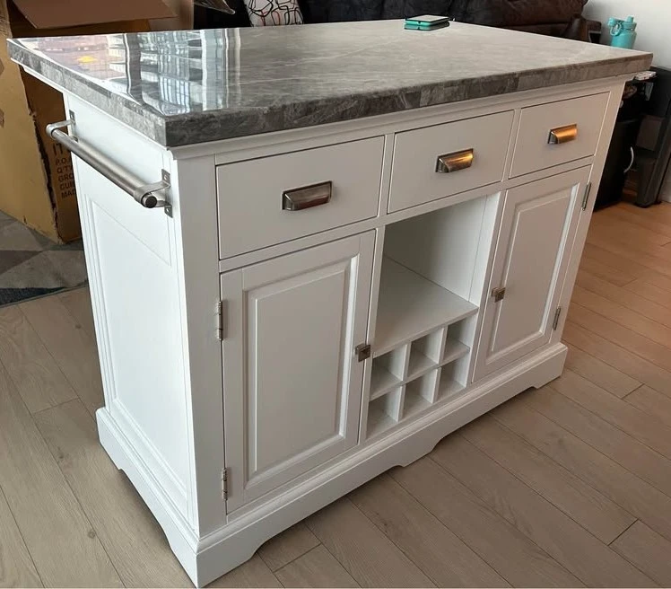 Kitchen Island - marble top