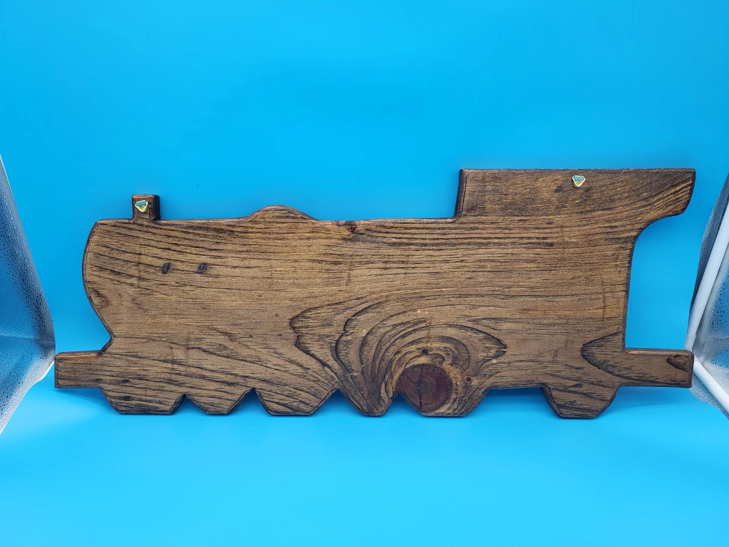 Wooden Train Photo Art Display Hanger - photo 2