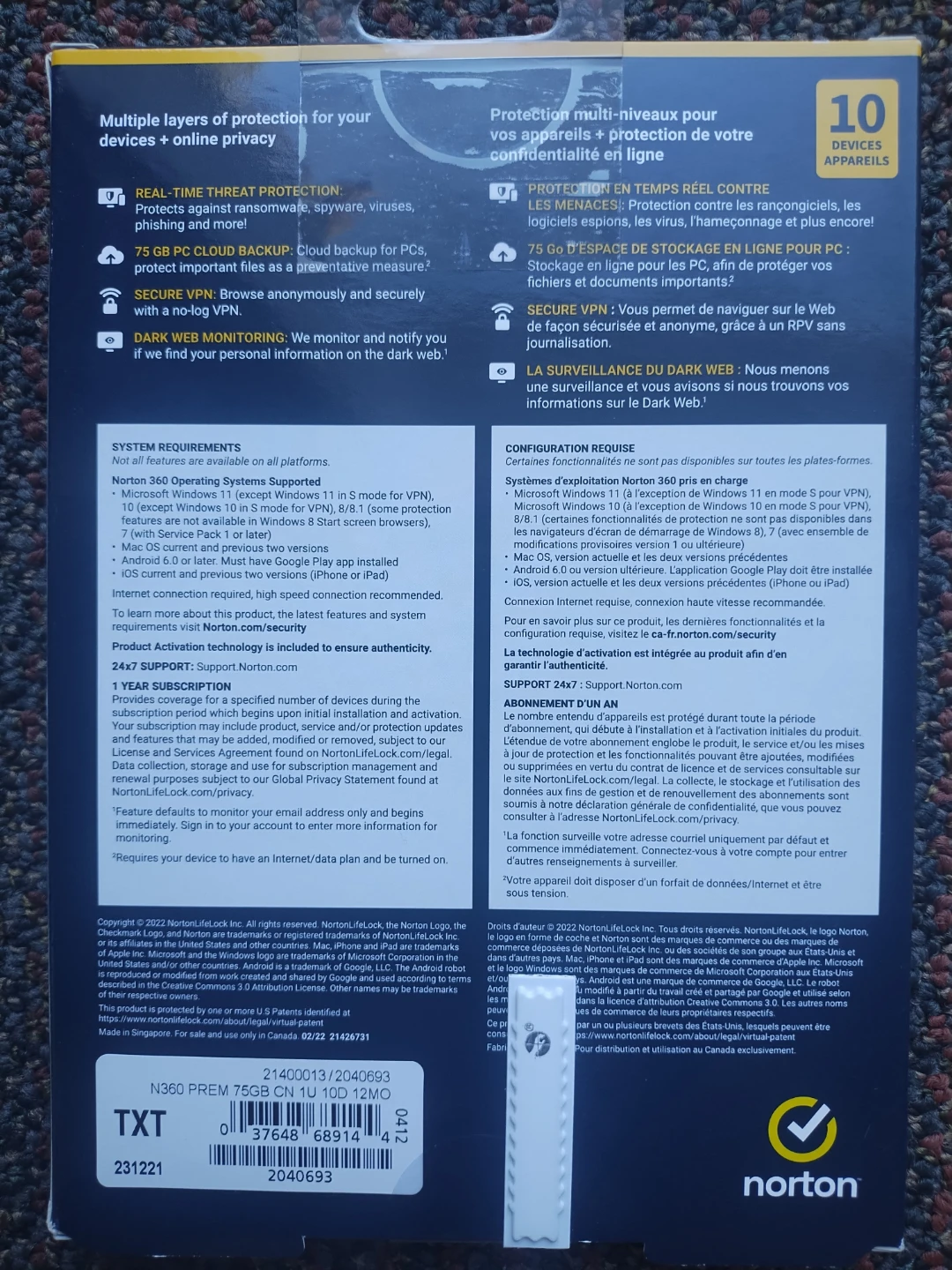 Norton 360 Premium 1 Year Subscription - photo 2