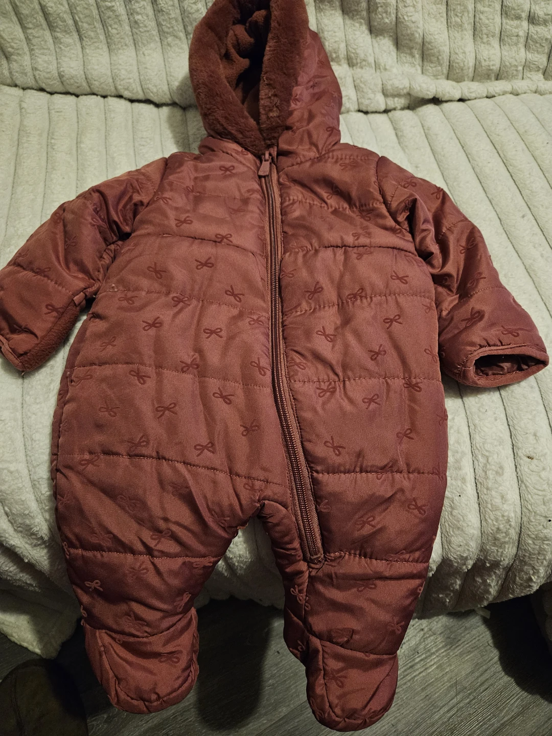 Baby Snowsuit Bunting with Hood