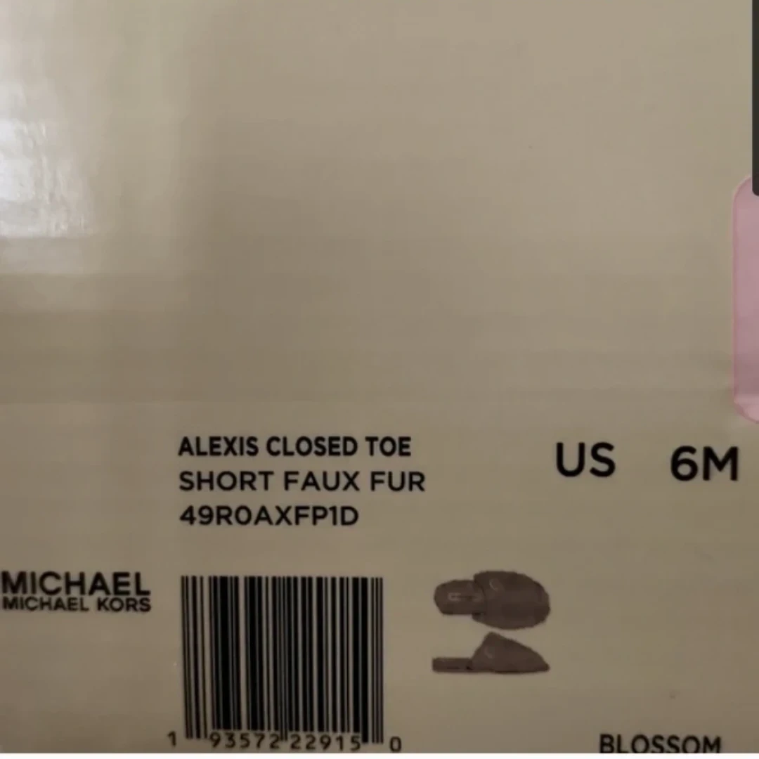 New Michael Kors Alexis Faux Fur Slippers - Blush - Size 6 - photo 4