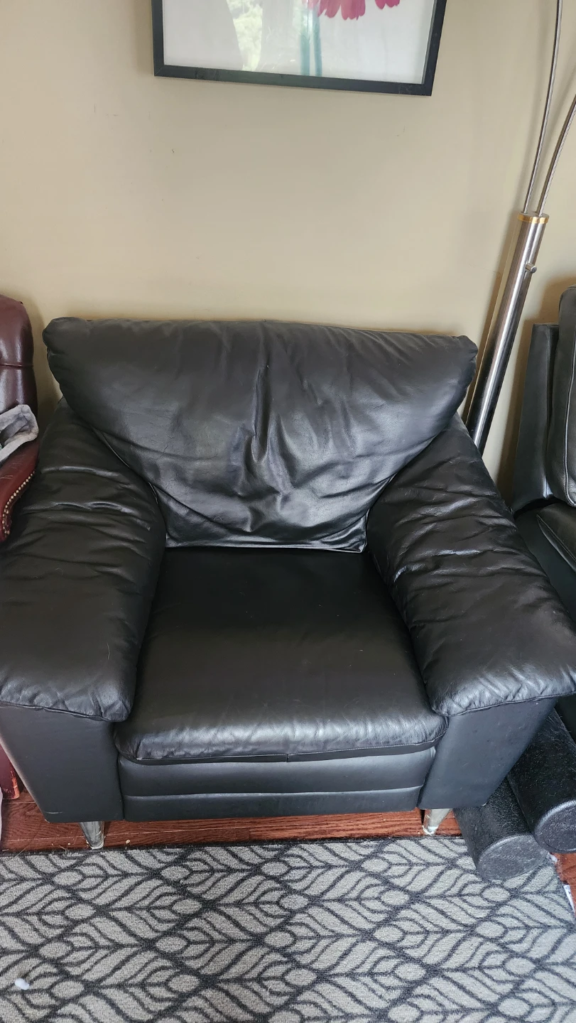 Black Leather Armchair