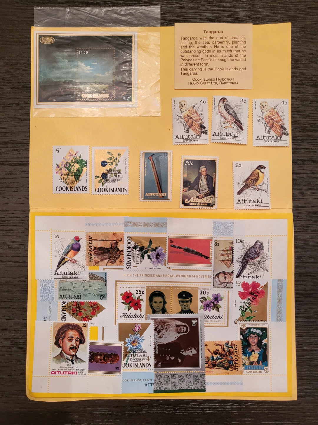 Vintage Cook Islands Aitutaki Stamp Collection - photo 2