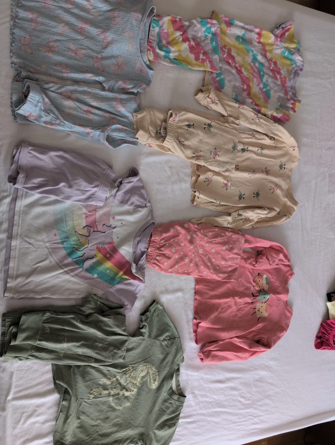 Girl Pekkle & Kirkland Kids Long Sleeve Shirts (Sizes 5-6)