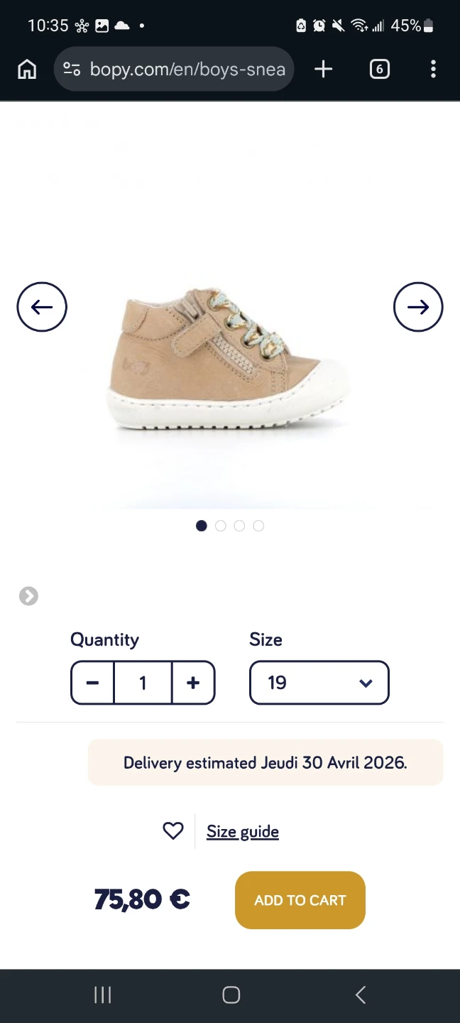 New Bopy JEJOC Marine Fonce Sneakers Size 19  🌱