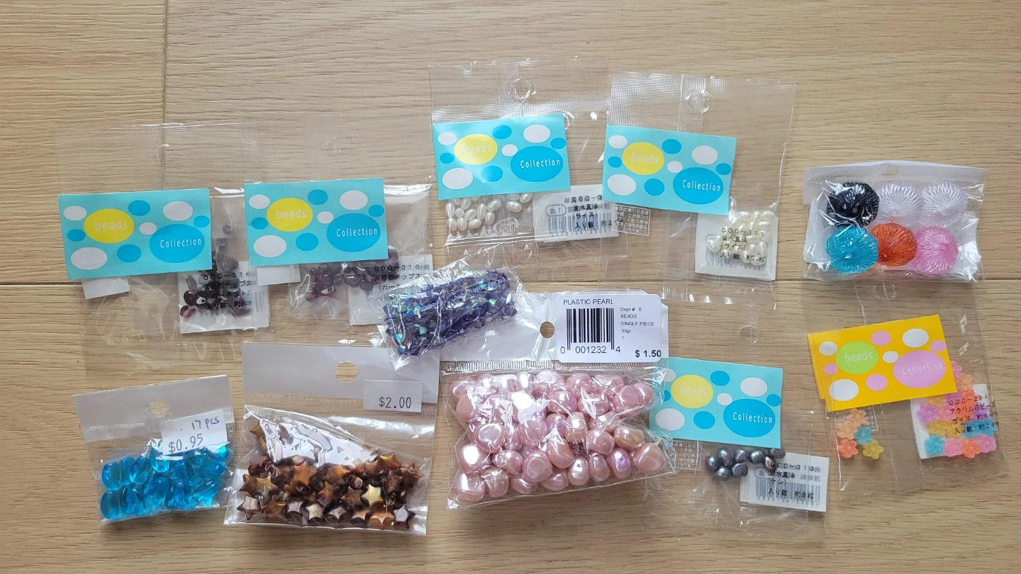 Assorted Craft Beads and Jewellery Making Supplies