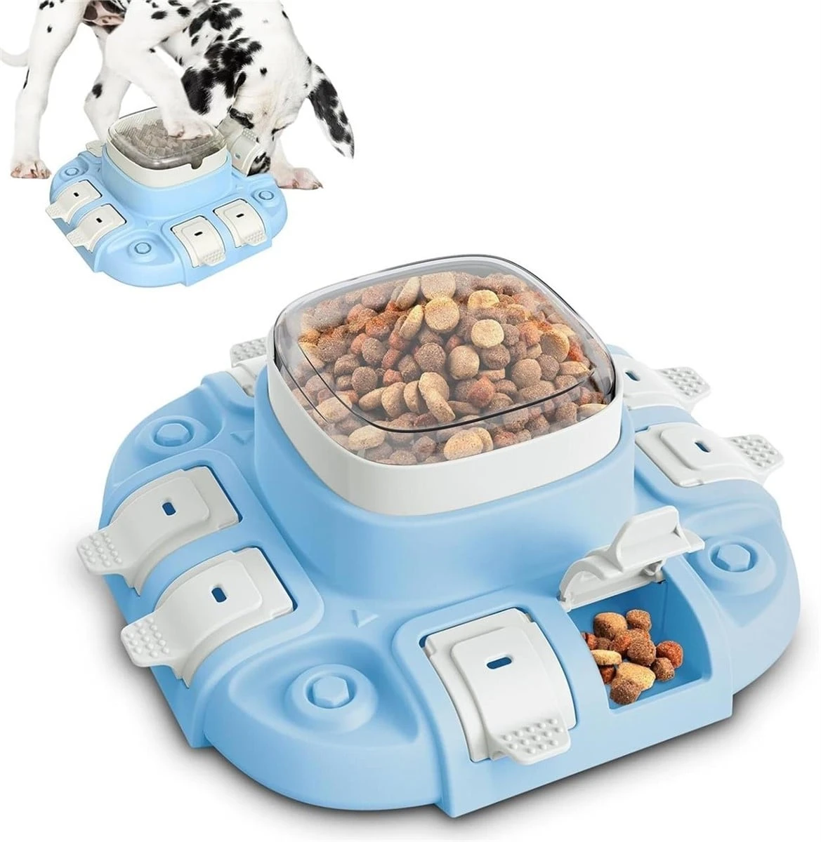 Blue Dog Puzzle Feeder Toy
