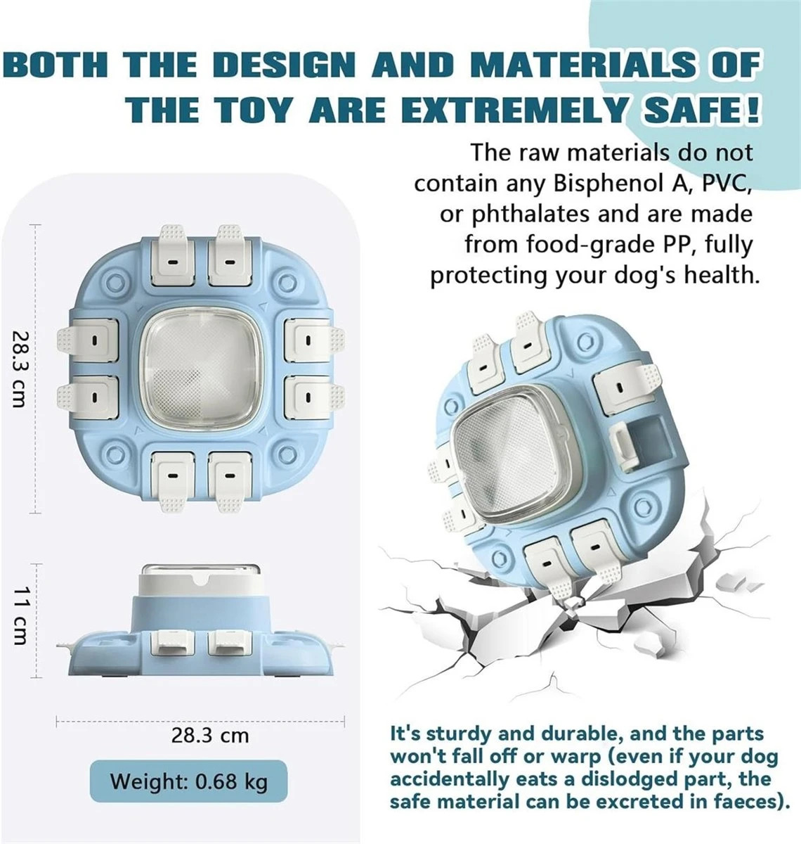 Blue Dog Puzzle Feeder Toy - photo 4