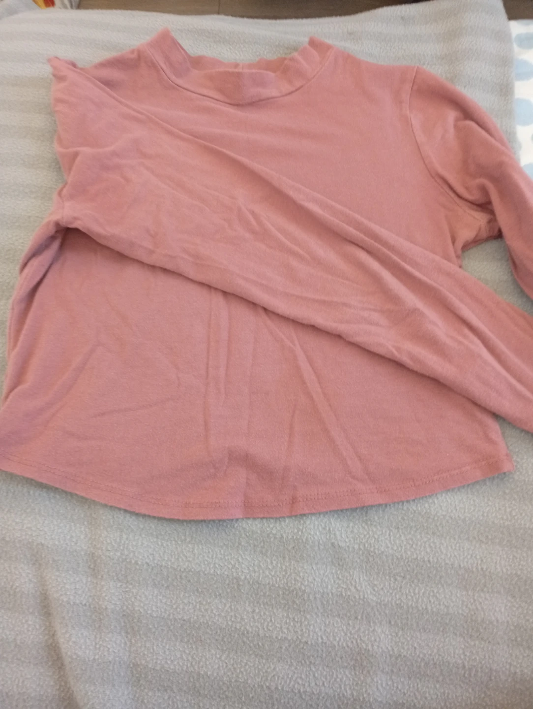 Bozzolo Pink Long Sleeve Mock Neck Top - Medium - photo 3