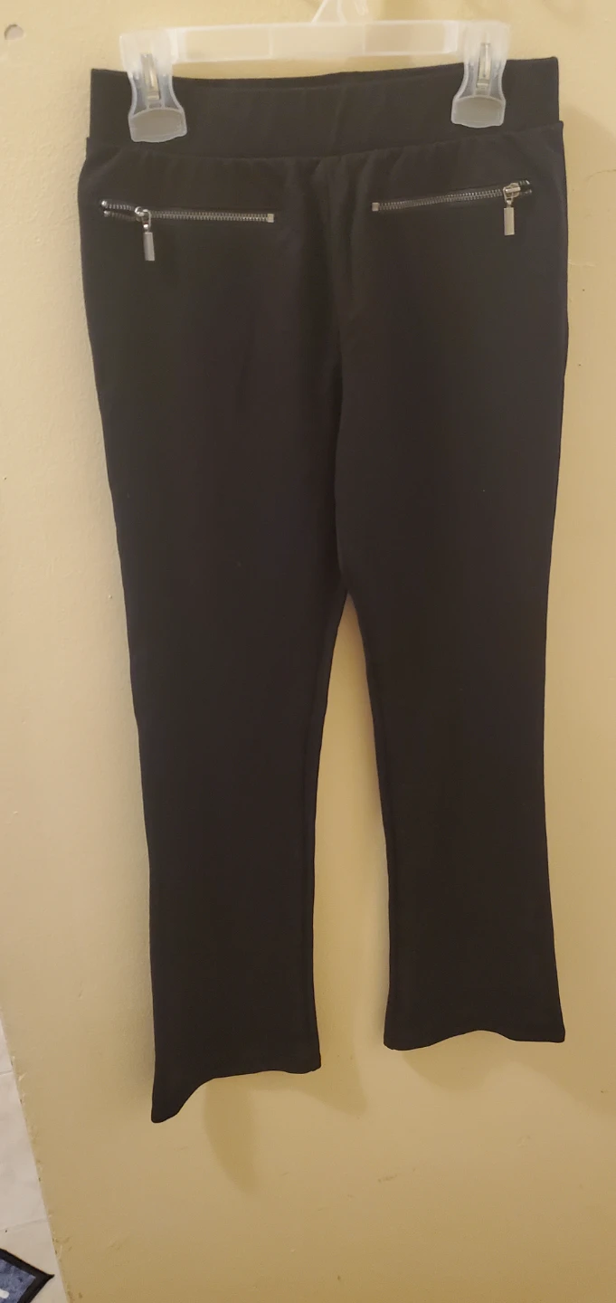 Black Pants with Zipper Pockets