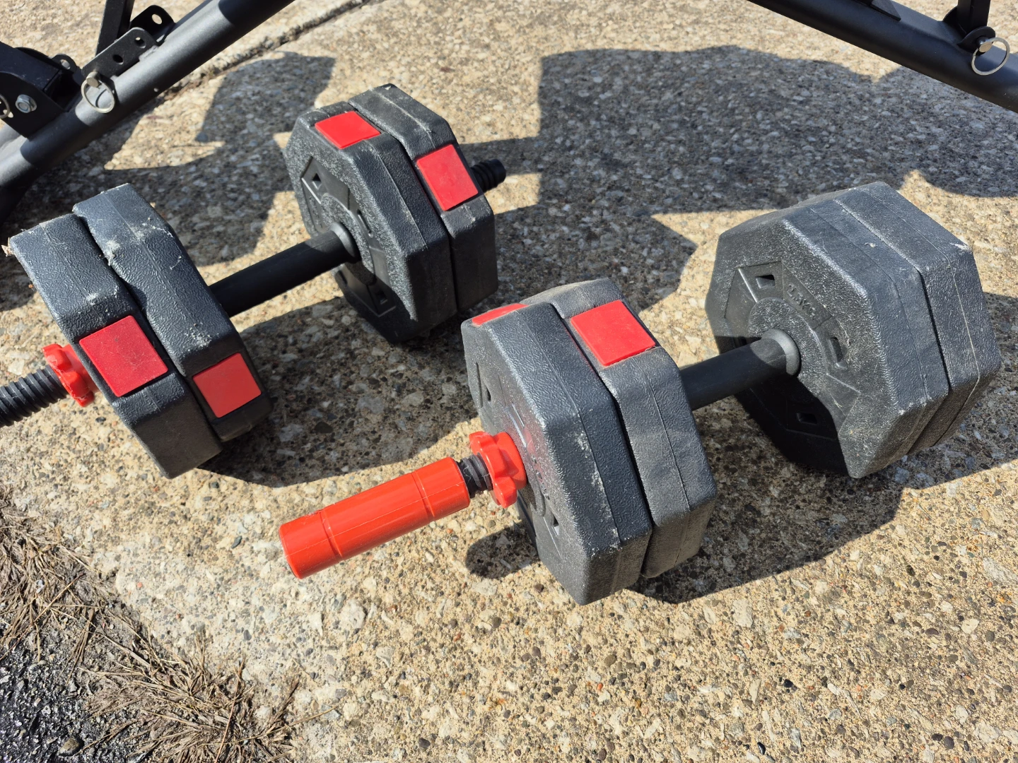 MAGICFIT Adjustable Weight Bench and Dumbbell Set - photo 2