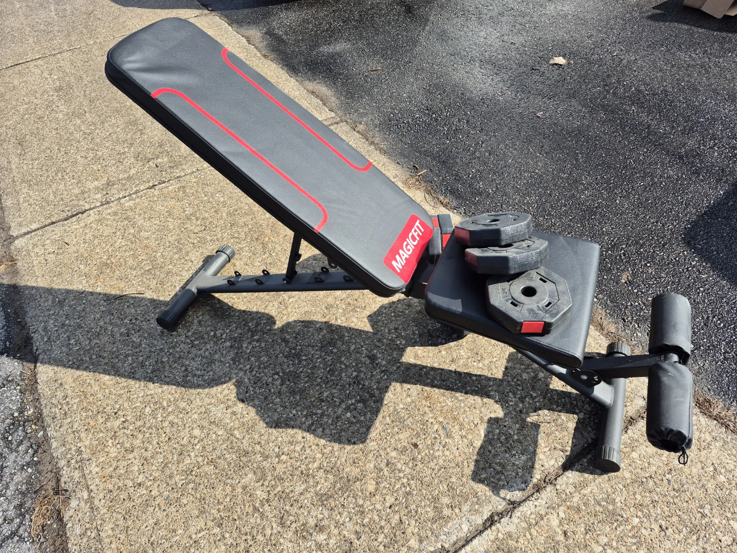 MAGICFIT Adjustable Weight Bench and Dumbbell Set - photo 3