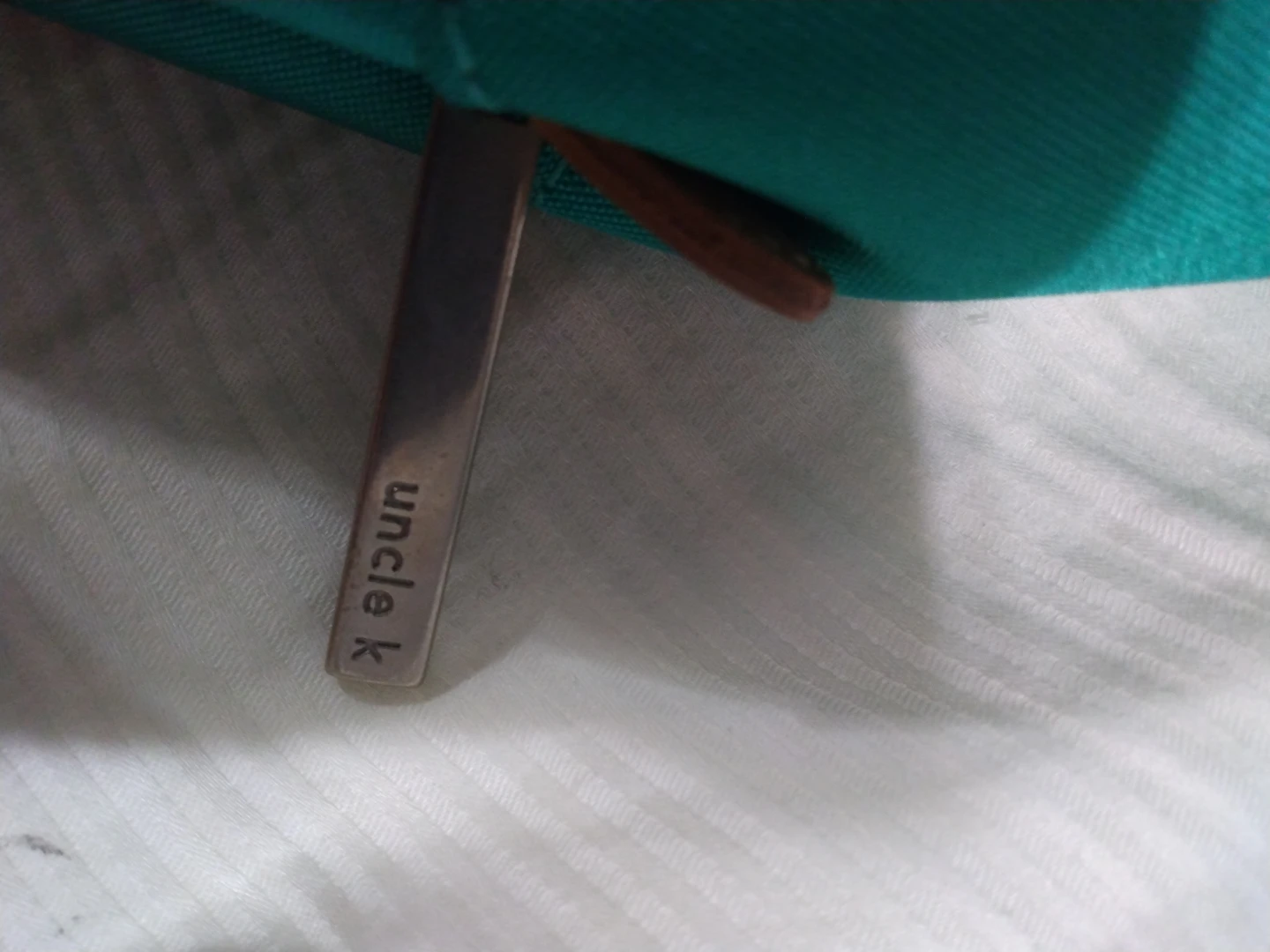 Uncle K Teal and Tan Tote Bag - photo 5