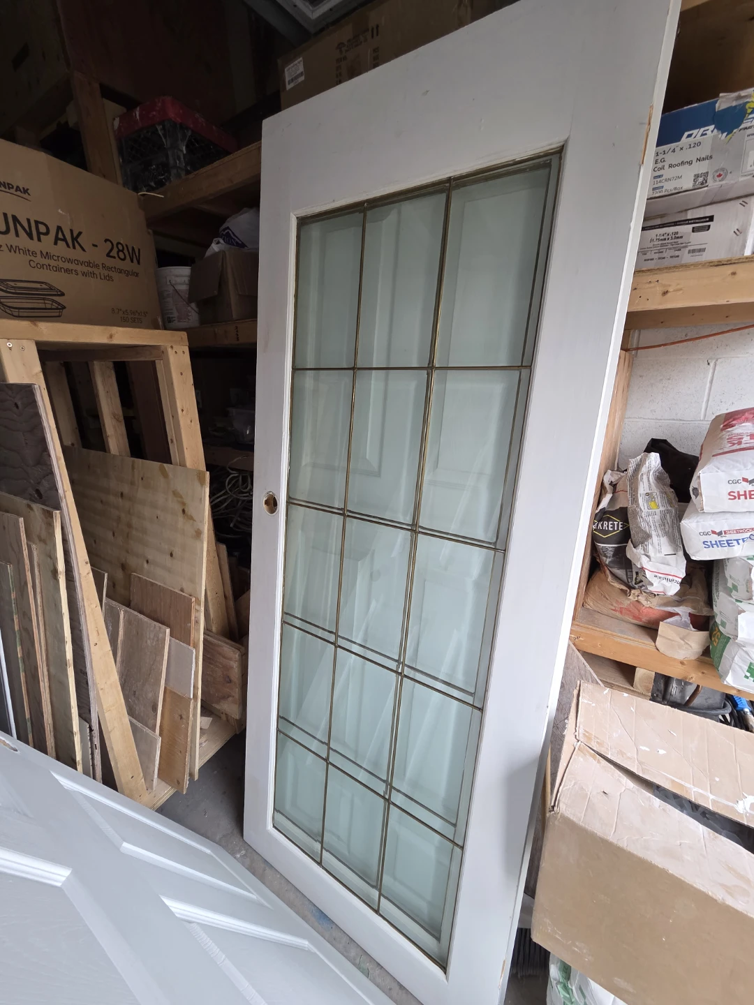 White Interior Door with Glass Panes