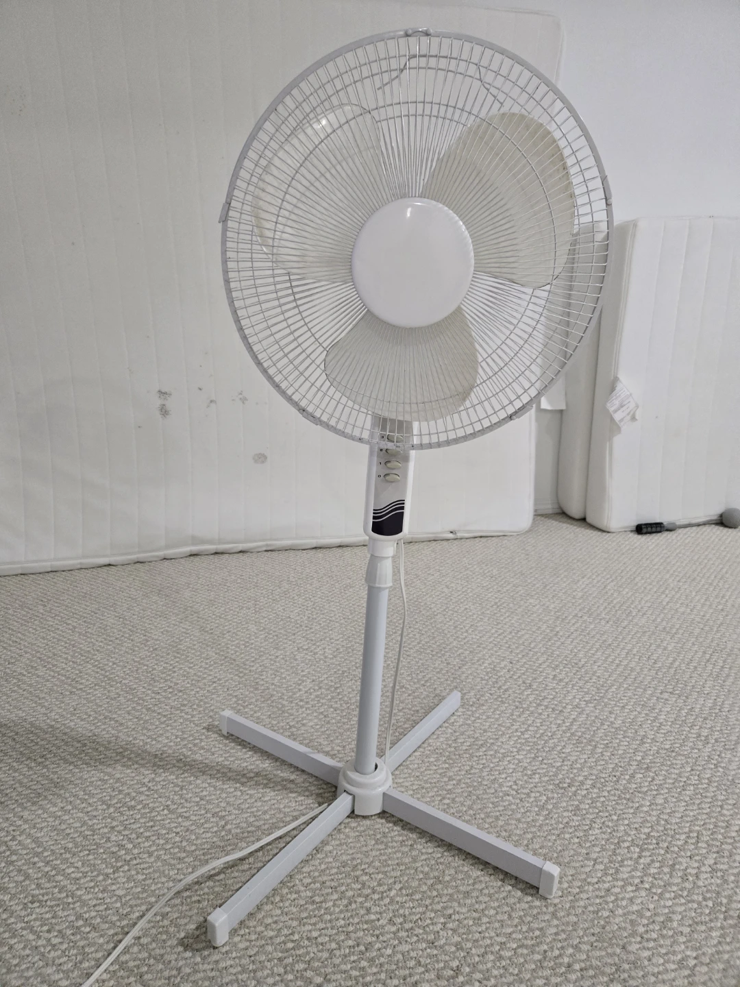 White Pedestal Fan