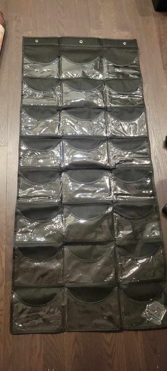 Black Over-the-Door 20 Pocket Organizer