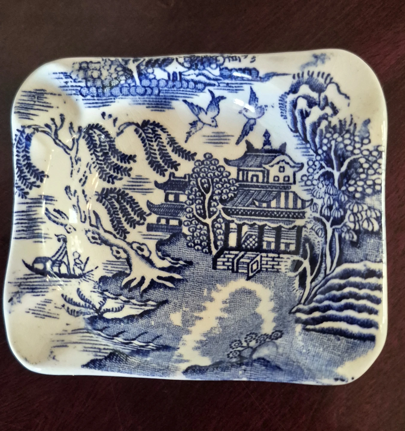 Royal Alma "Willow" Pattern Small Dish