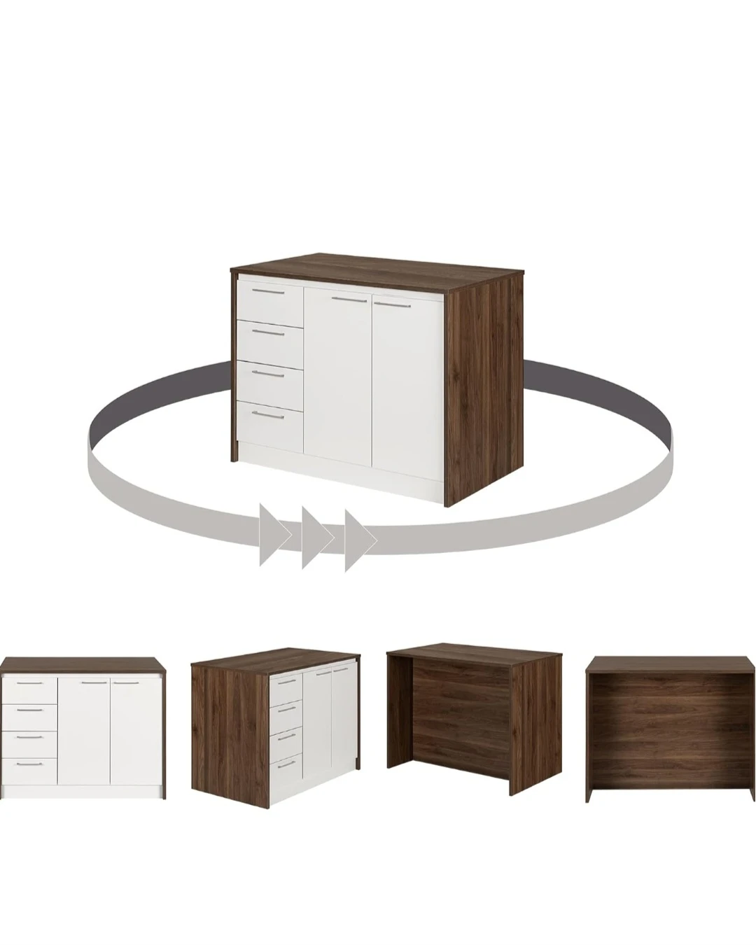 Kitchen Island with Drawers and Cabinets - photo 5