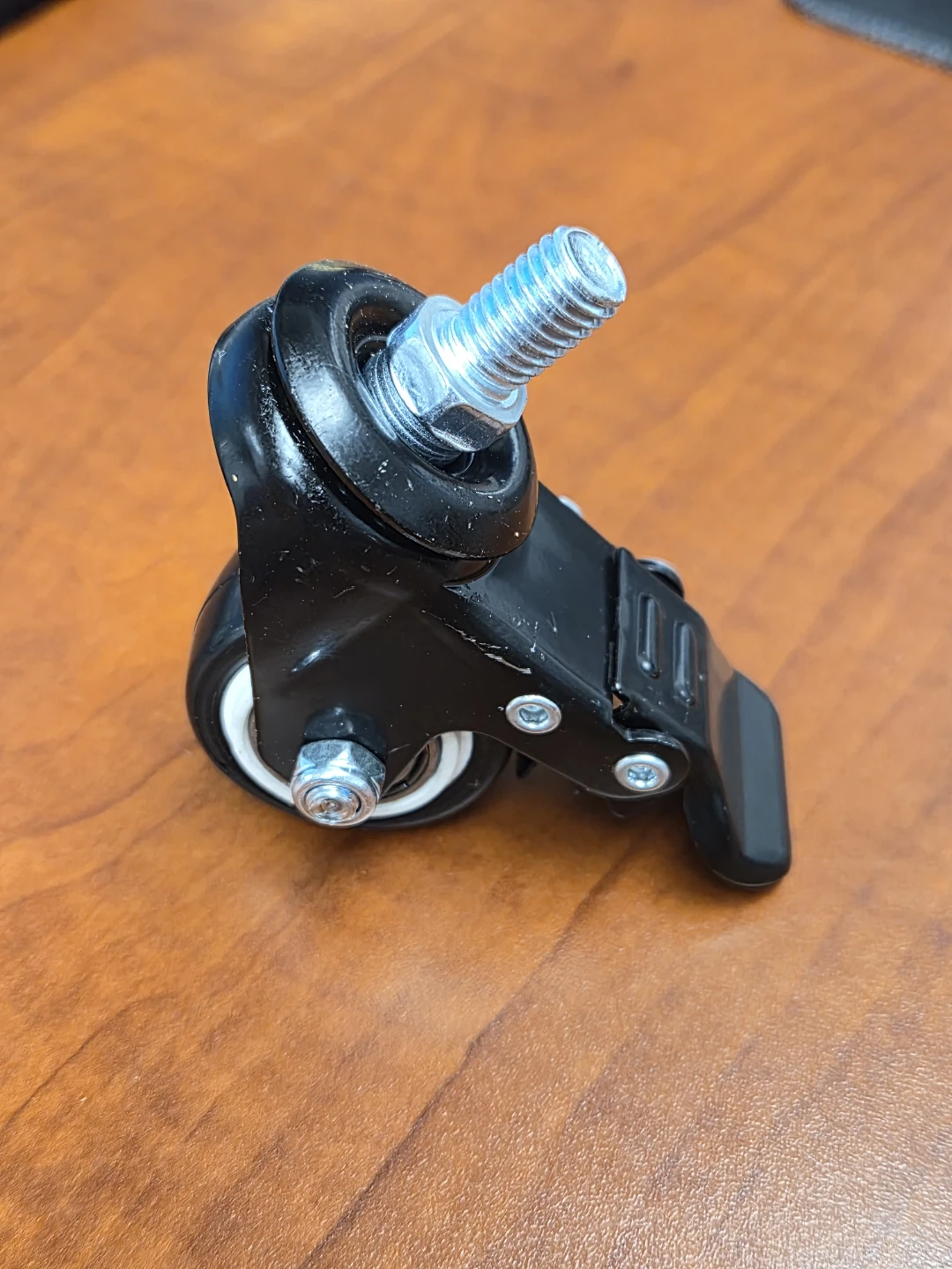 Black Swivel Caster Wheel with Brake - photo 2