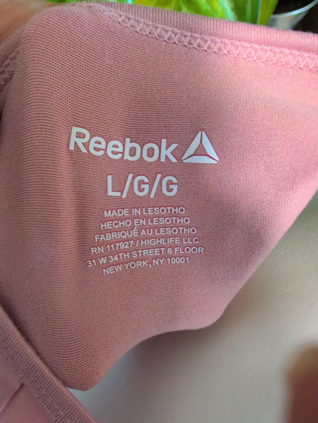 Reebok Pink Racerback Tank Top - Size L - photo 5