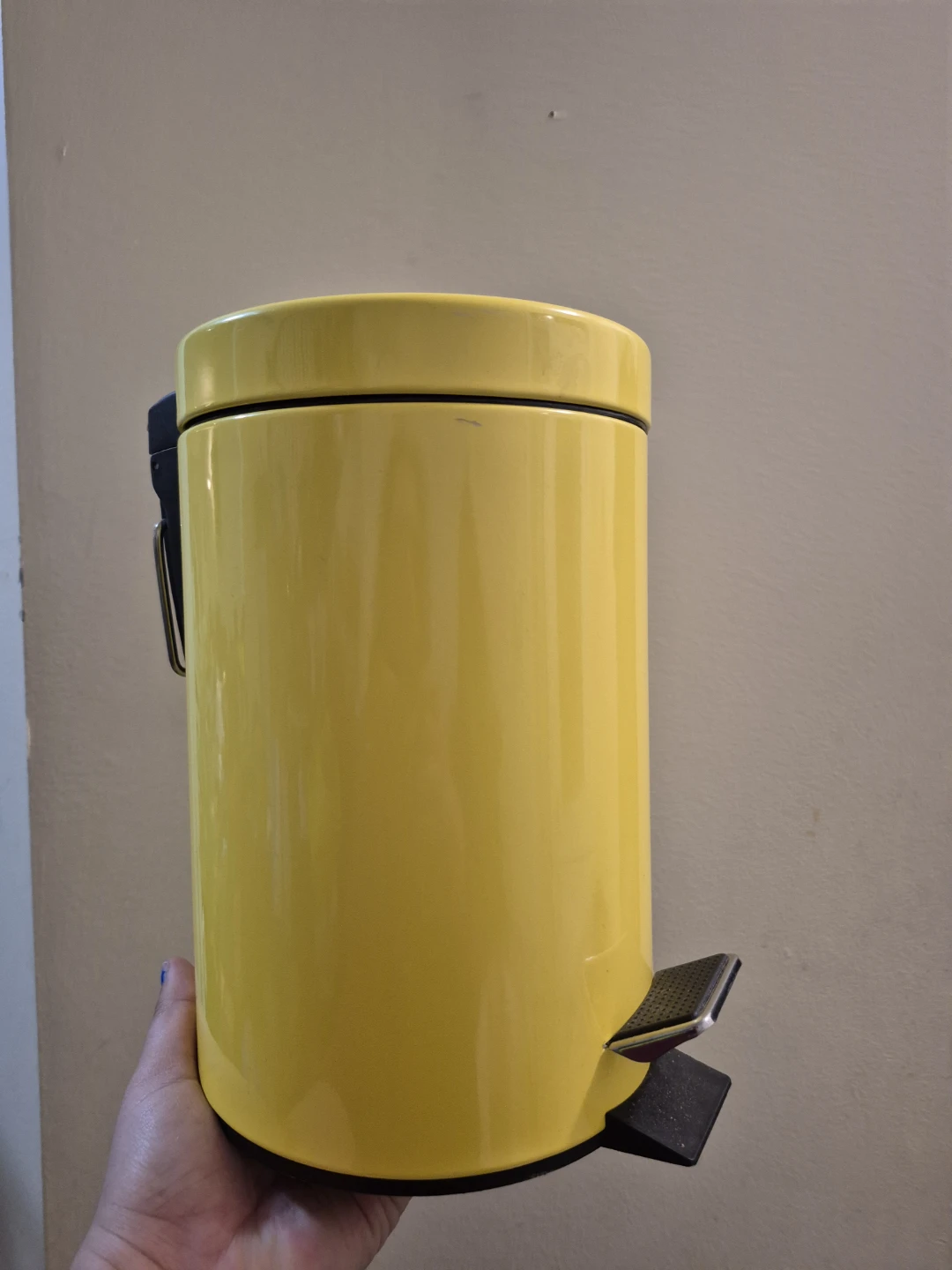 Yellow Step Trash Can