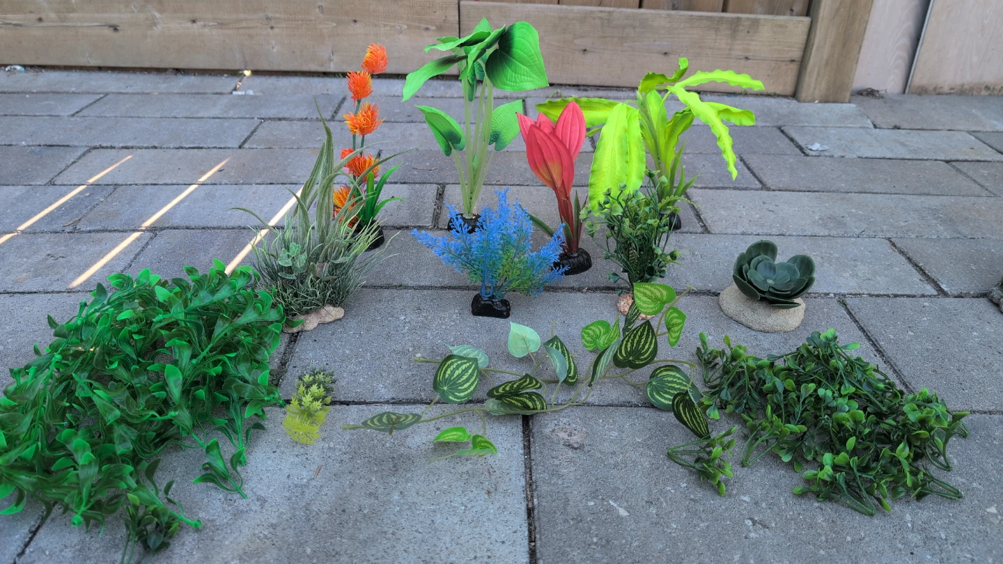 Assorted Artificial Aquarium Plants