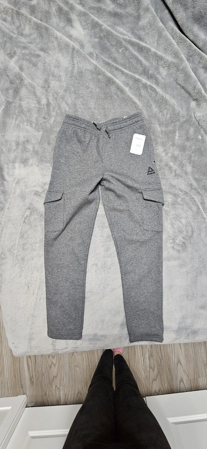 Reebok Grey Cargo Sweatpants - Size 14/16 XL