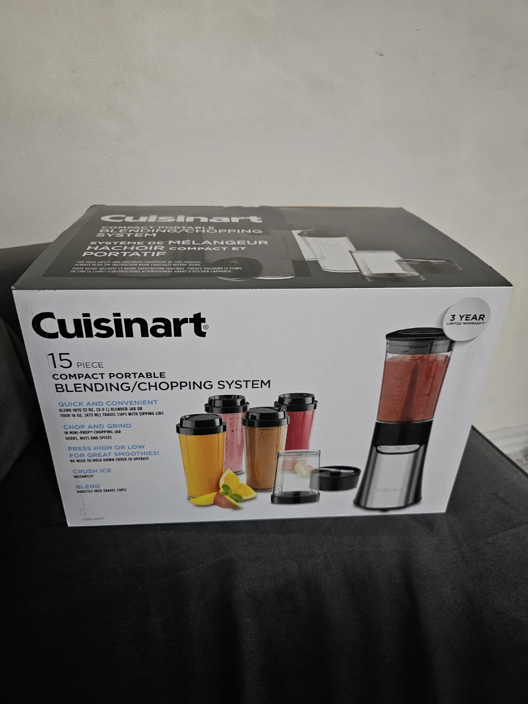 Cuisinart 15-Piece Compact Portable Blending/Chopping System 🌱