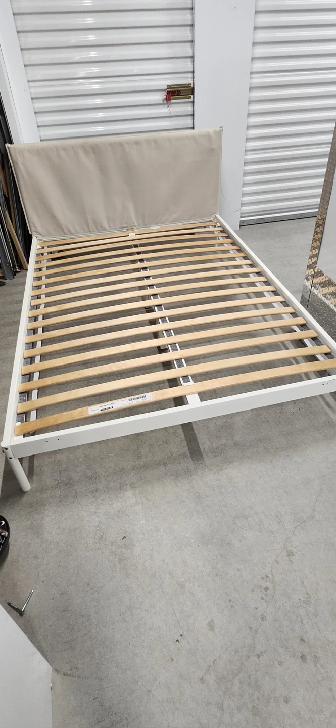 Ikea double size bed frame with slats