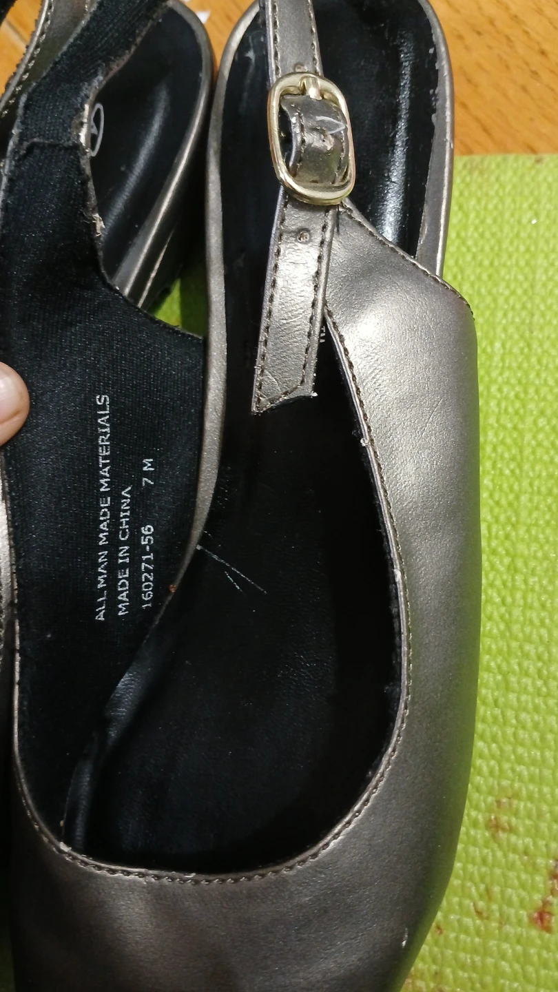 Brash Steps Slingback Shoes - Size 7M - Metallic Silver - photo 5